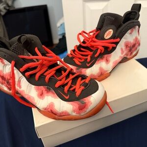 Nike Kids Sneakers with Red and White Pattern